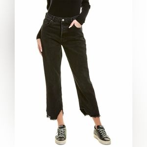 NWT We The Free Black Boyfriend Jeans Size 24